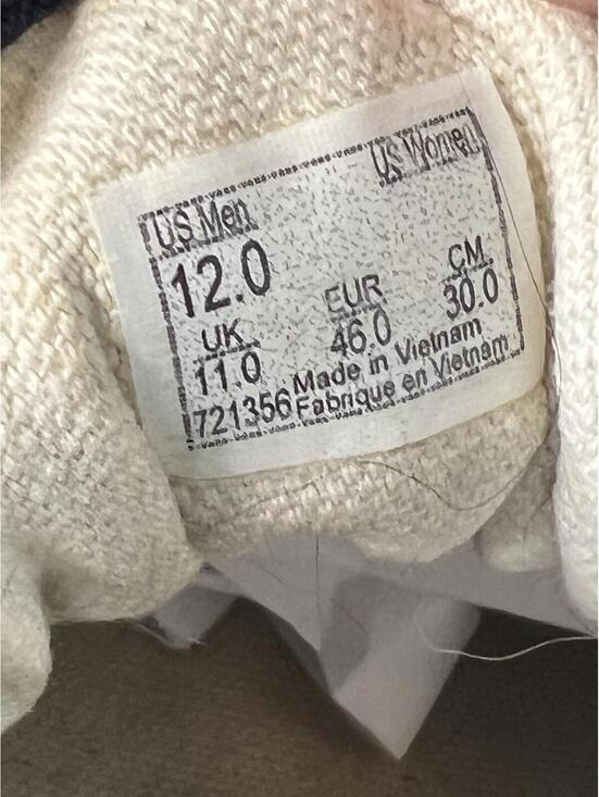 VANS Old Skool Dark Navy  Blue/Blue/White Suede Canvas Skate Shoes Men's Size 12 - Picture 9 of 15